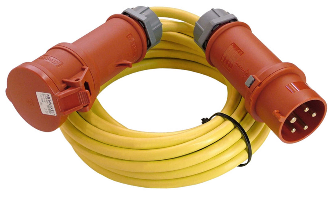 as - Schwabe 60716 CEE-Verlängerung 400V / 16A, 25m K35 AT-N07V3V3-F 5G1,5 mit Phasenwendestecker, g