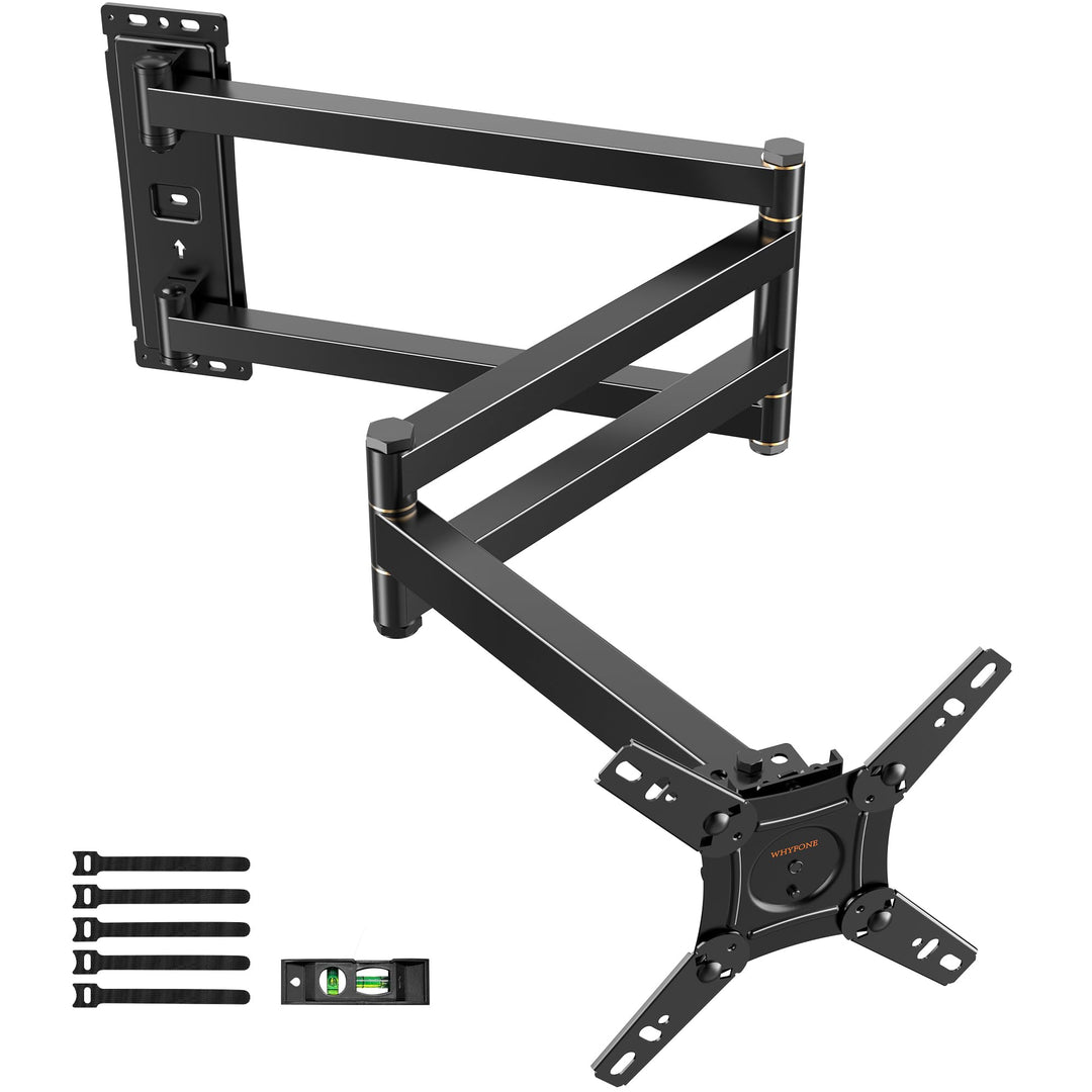 TV Wandhalterung mit 1036mm Langem Arm WHYFONE 180° Drehung Fernseher Wandhalterung Schwenkbar Ecke