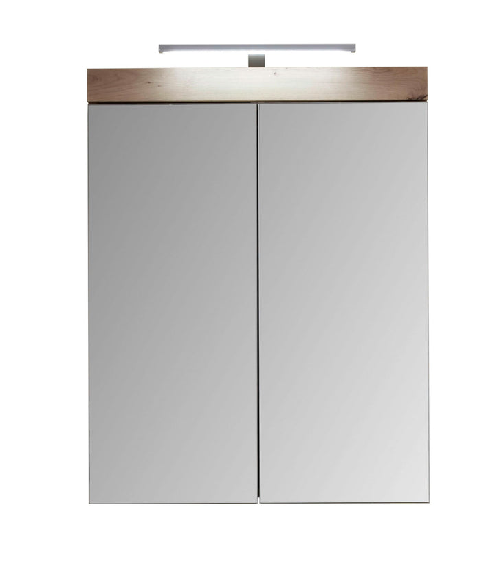 trendteam smart living - Spiegelschrank inkl. Beleuchtung - Bad - Amanda - Aufbaumass (BxHxT) 60 x 7