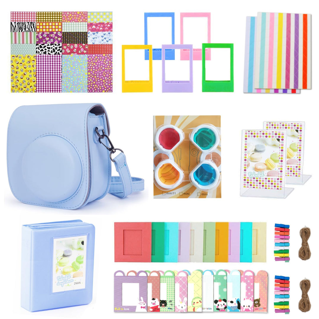 KALDA Sofortbildkameras Zubehör für Instax Mini 12 (Pastel Blue), Pastel Blue