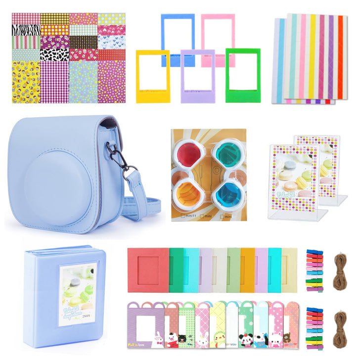 KALDA Sofortbildkameras Zubehör für Instax Mini 12 (Pastel Blue), Pastel Blue