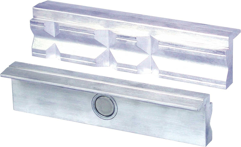 Heuer 109160 Schraubstockbacken (Schutzbacken rechtwinkelig; planparallel; integrierte Spezialmagnet