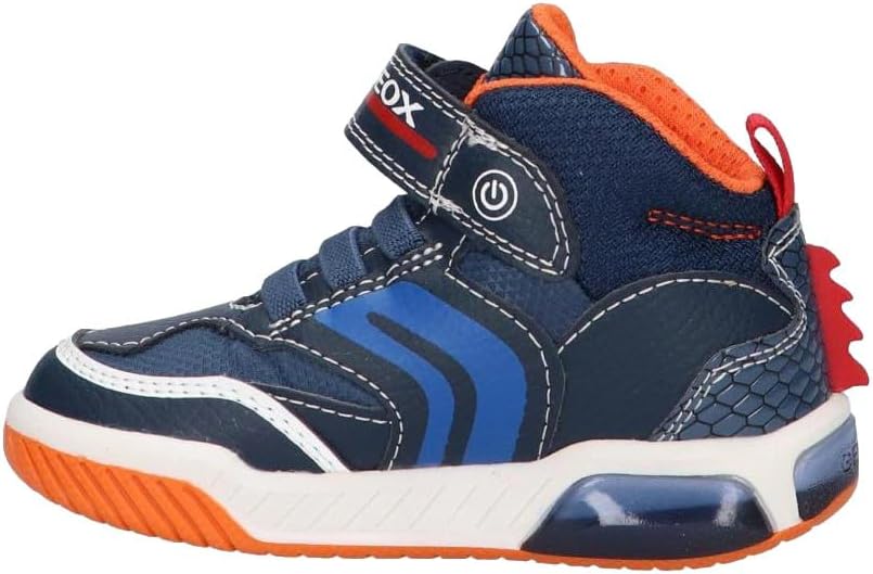Geox Jungen J Inek Boy A Sneakers 36 EU Navy Lt Blue, 36 EU Navy Lt Blue