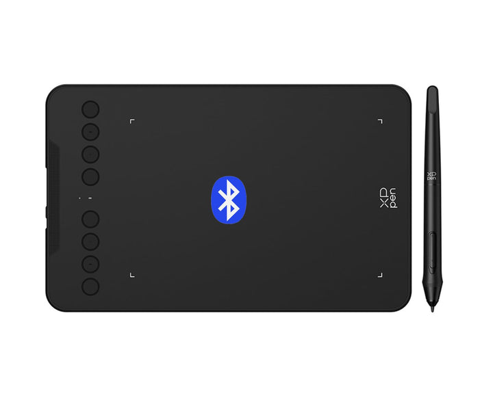 XPPen Deco Mini7W V2 Wireless Grafiktablett 7 Zoll Bluetooth, Stylus EMR 16.384 Druckstufen, Akku 10