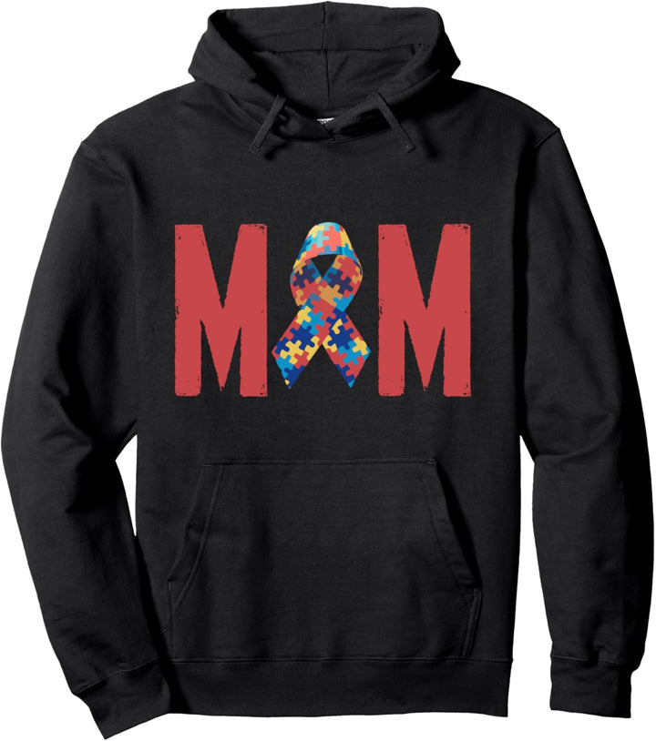 Autismus Mutter Puzzleteil Autism Mom Pullover Hoodie