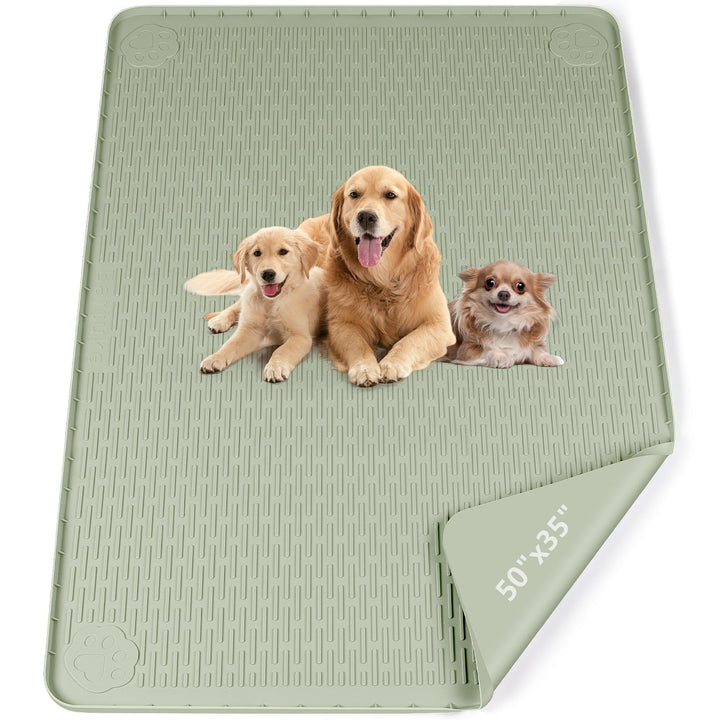 Hundetoilettenunterlagen, 127 x 89 cm grosse Wiederverwendbare Silikonmatte Hundetrainingspads, wasc