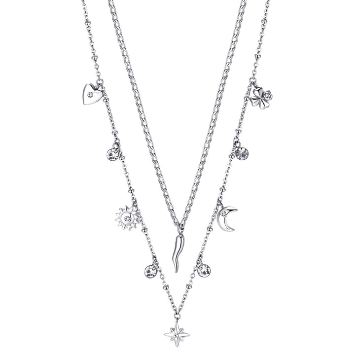 Brosway Damen-Halskette Schmuck Chant Casual Code BAH45, Stahllegierung