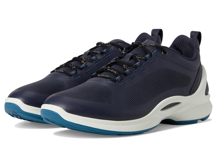 ECCO Herren BiomfjuelmSneaker 39 EU Blau Weiss, 39 EU Blau Weiss