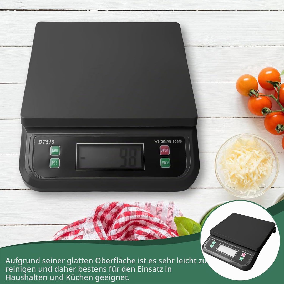 Digitale Paketwaage 30kg, Digitale Küchenwaagen, Waage Küche in 1g Schritten, Digitalwaage mit LCD D