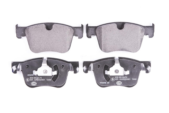 HELLA PAGID 8DB 355 024-751 Bremsbelagsatz - T2458 - Dicke/Stärke: 17.1mm - Bremssystem: Teves - nic