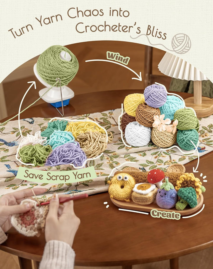 Adhafera Wollwickler, Einfach zu Installierender Garnwickler, Ein Guter Helfer Für Garnsammler, woll