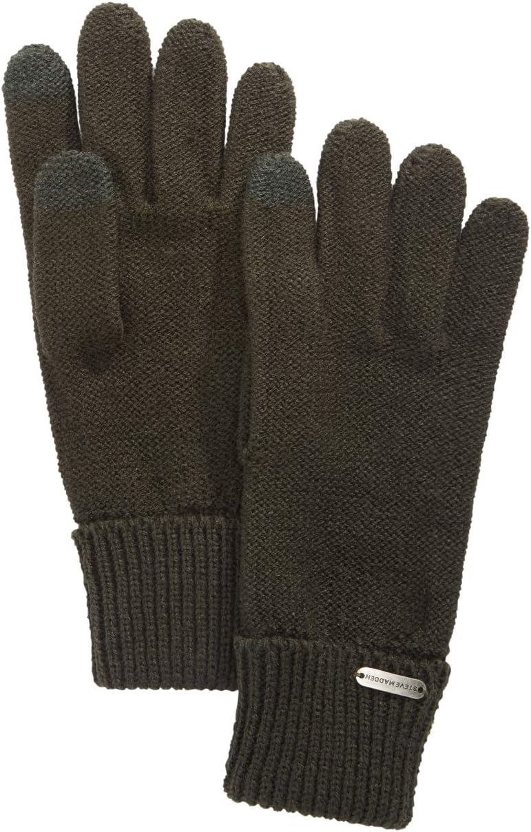 Steve Madden Man's Solid Boyfriend Touch Gloves (Green)