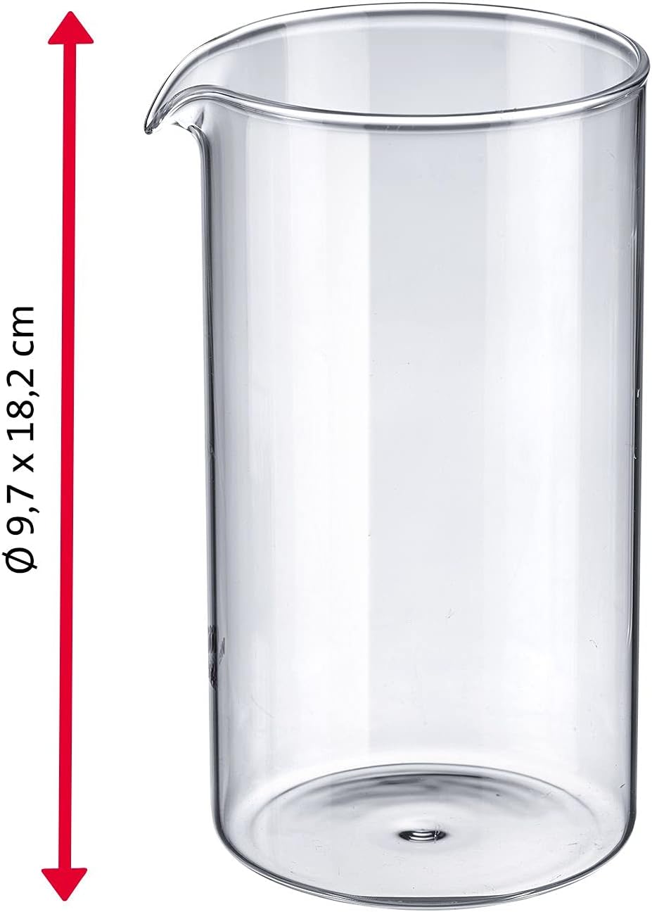 Westmark Ersatzglas, Füllvolumen: 1 l, Hitzebeständig, Borosilikatglas, Transparent, 24732260 1000 m