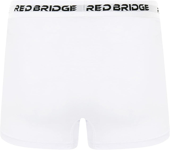 Redbridge Herren Boxershorts Set – 6er Pack enganliegende Unterhosen aus Baumwolle – Elastischer Bun