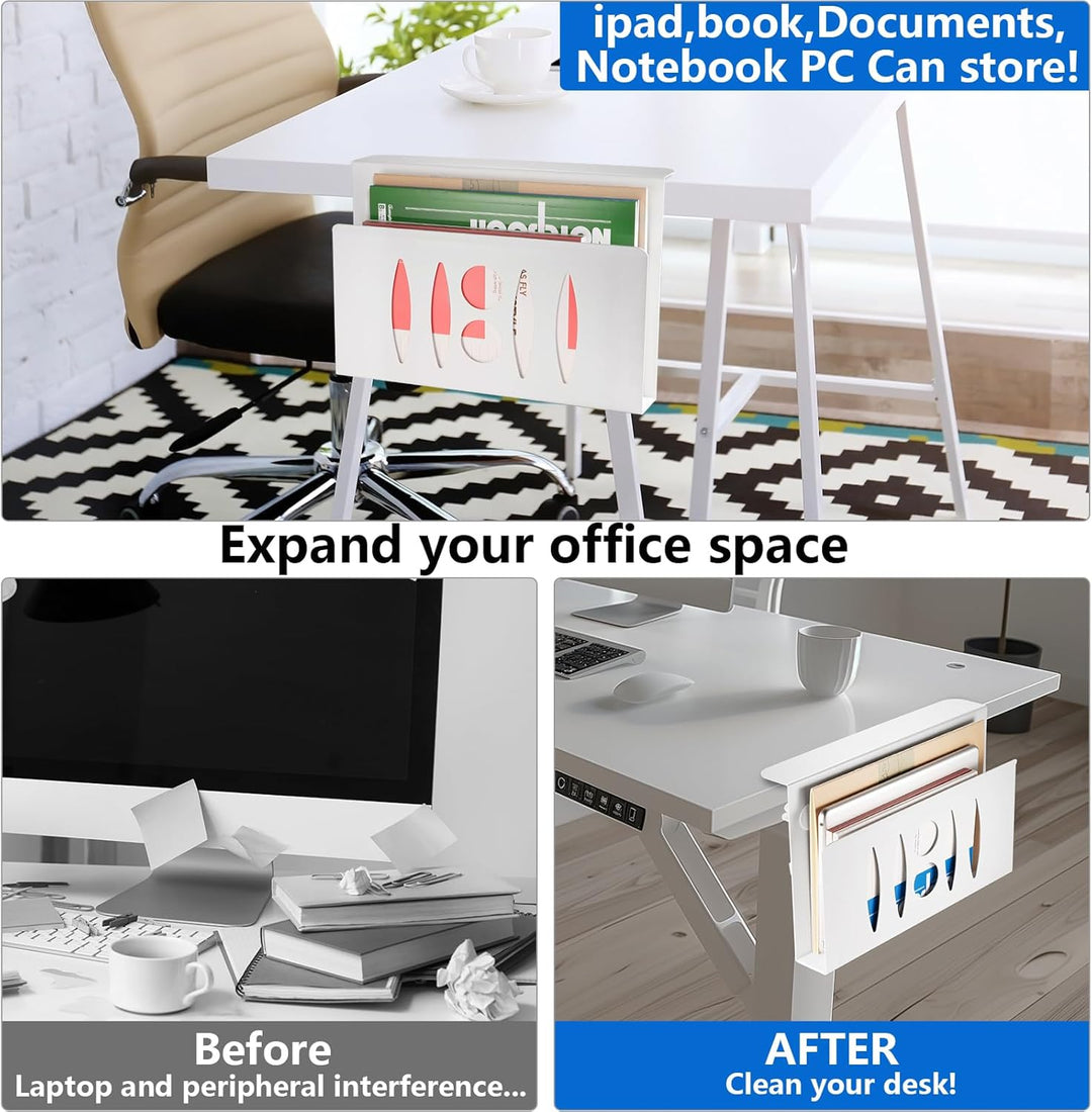 HAQIUHETO schubladen Organizer Laptop Stand Notebook ständer,Aus Stahl,kein Bohren erforderlich Zijs
