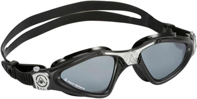 Aquasphere Aquasphere Unisex – Erwachsene KAYENNE Schwimmbrille, Black Silver Lens Dark, L Aquaspher