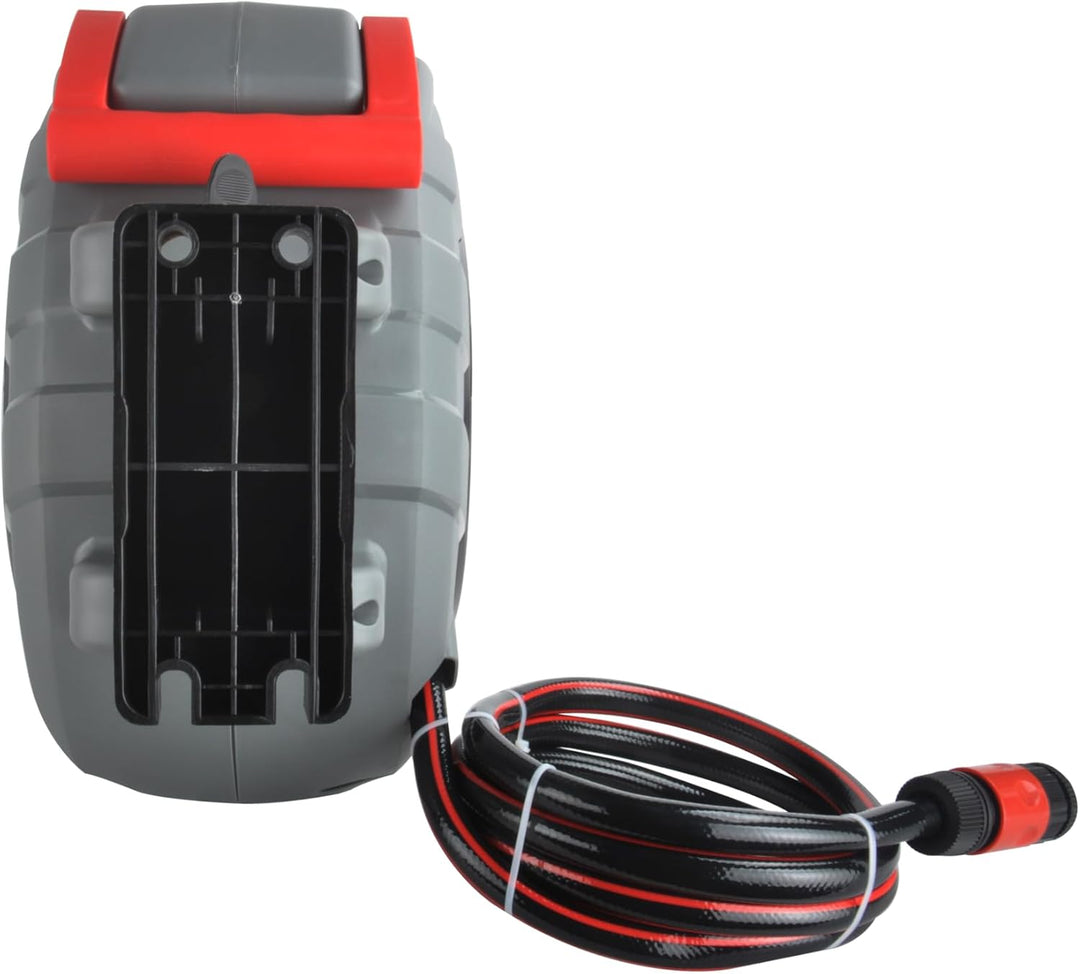 LEHMANN Wand-Schlauchbox 35 m + 2 m, Automatischer Schlauchaufroller, Schlauchtrommel für Flexible G