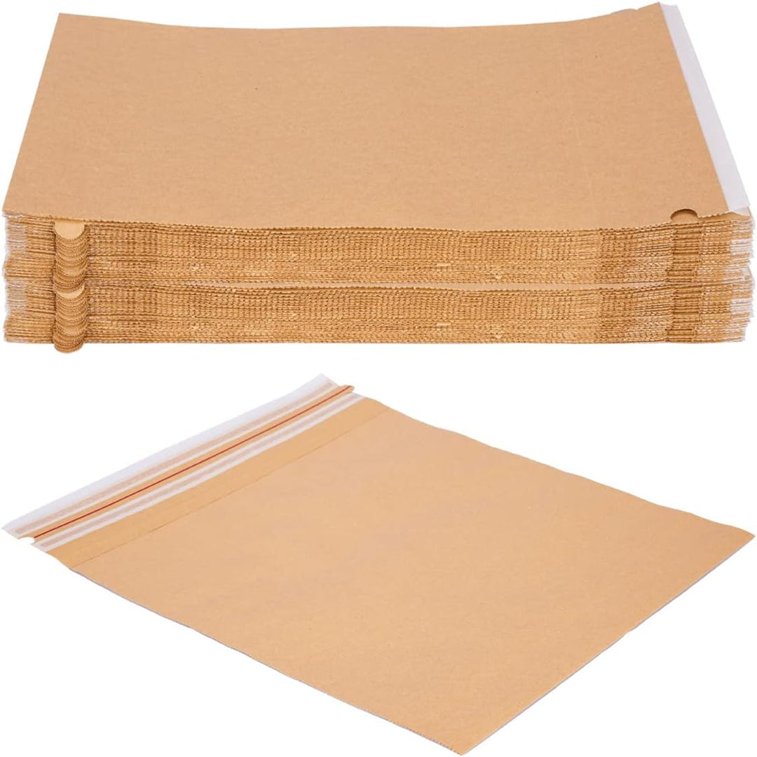 100 Versandbeutel aus Kraftpapier 120 g/m² wiederverschliessbar 42 x 44 cm | Grösse und Stückzahl wä