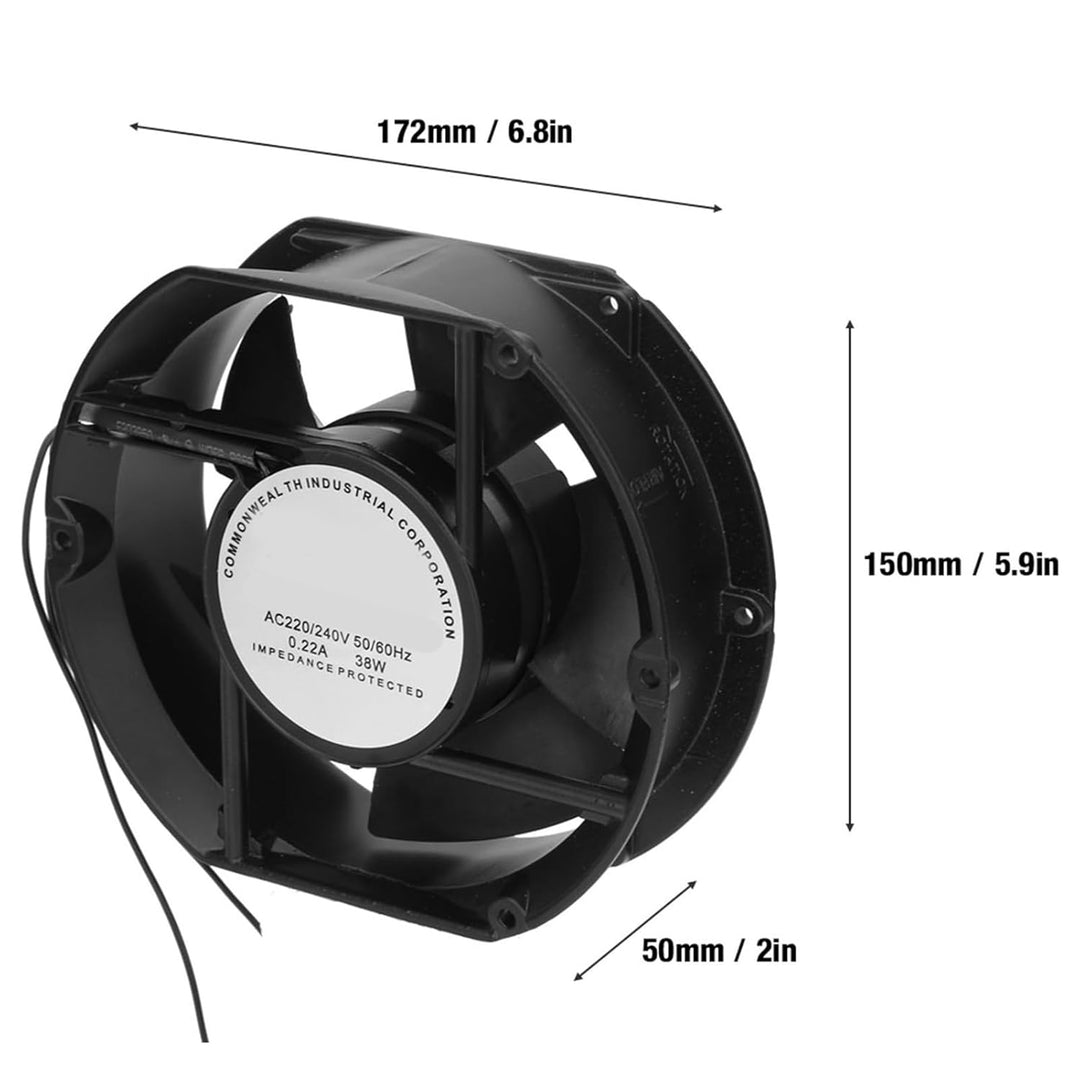 AC-Axiallüfter AC220V 38W Ovalkugellager-Lüftungslüfter für DIY-Kühlungs-Lüftungs-Auspuff-Projekte