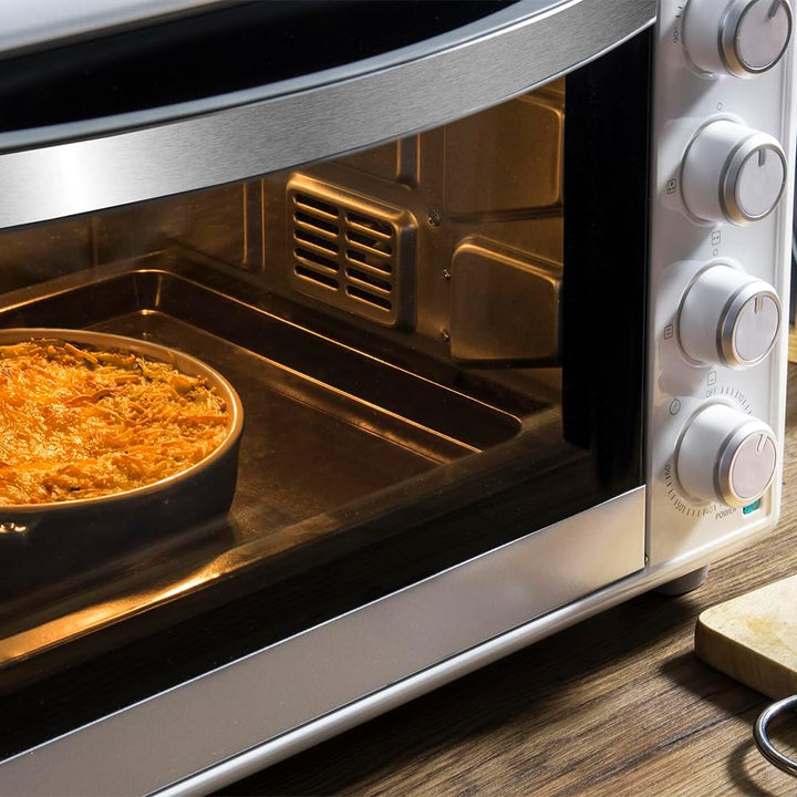Cecotec Tischkonvektionsofen 46 Liter Bake&Toast 4600 White Gyro. 2000 W, Innenbeleuchtung, 12 Funkt