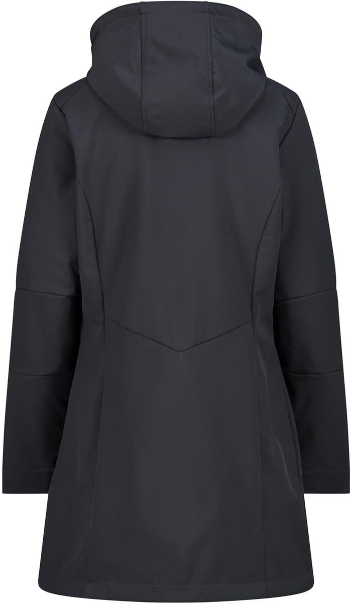CMP Damen Damenparka mit Reissverschluss und Kapuze Softshell Parka XL Anthrazit-Anemone, XL Anthraz