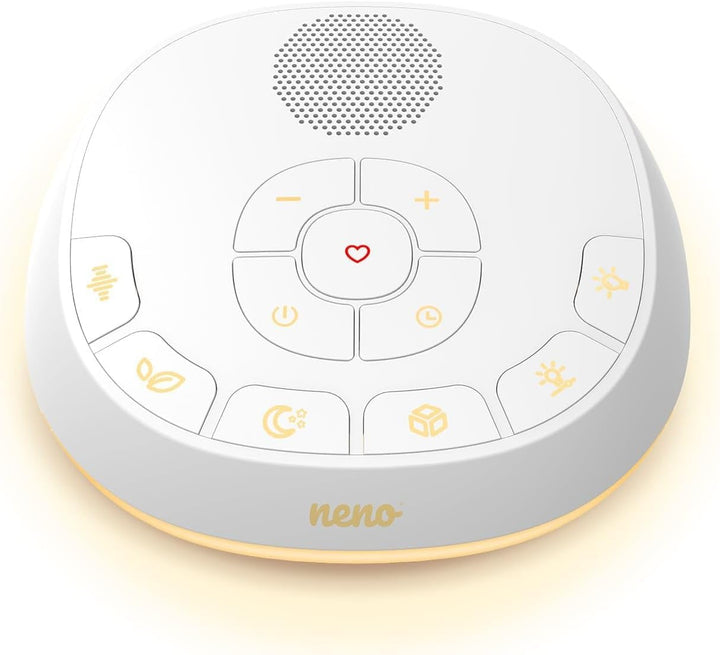 Neno Lumia White Noise Machine Baby - Weisses Rauschen mit Einschlafmusik - Einschlafhilfe Babys mit