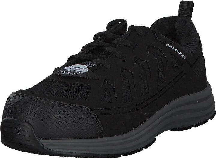 Skechers Herren Malad Ii ESD Composite Safety Toe BAU-Schuhe 39.5 EU Schwarz, 39.5 EU Schwarz