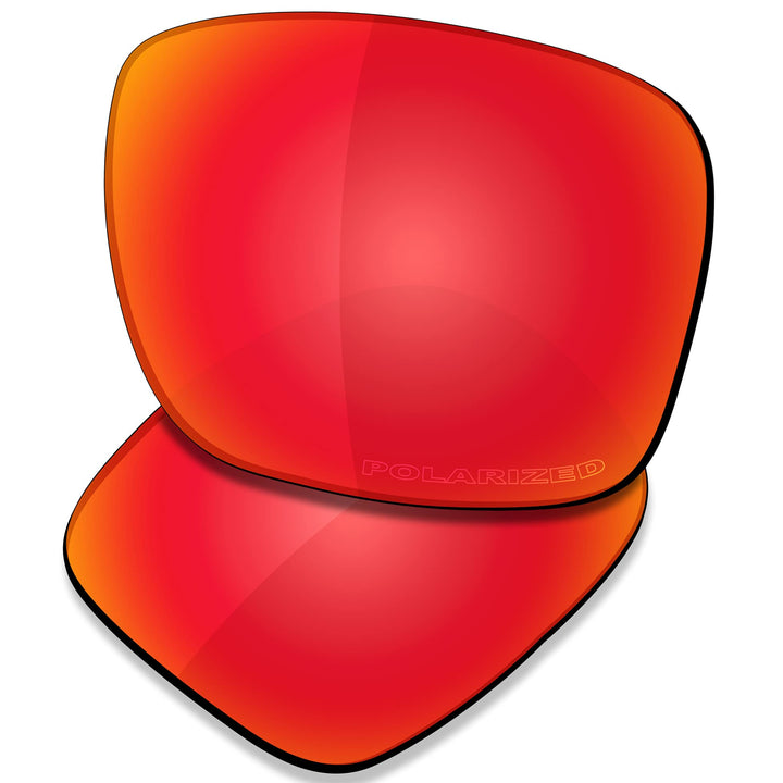 Saucer Premium Ersatzgläser für Oakley Holbrook Mix OO9384 Sonnenbrillen High Definition - Fire Red