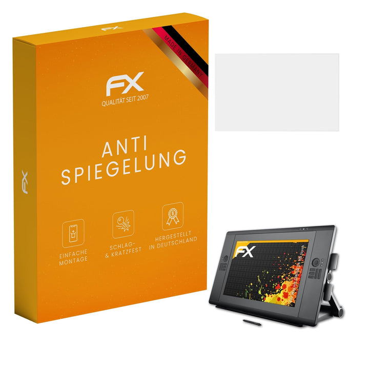 atFoliX Panzerfolie kompatibel mit Wacom CINTIQ 24 HD touch Schutzfolie, entspiegelnde und stossdämp