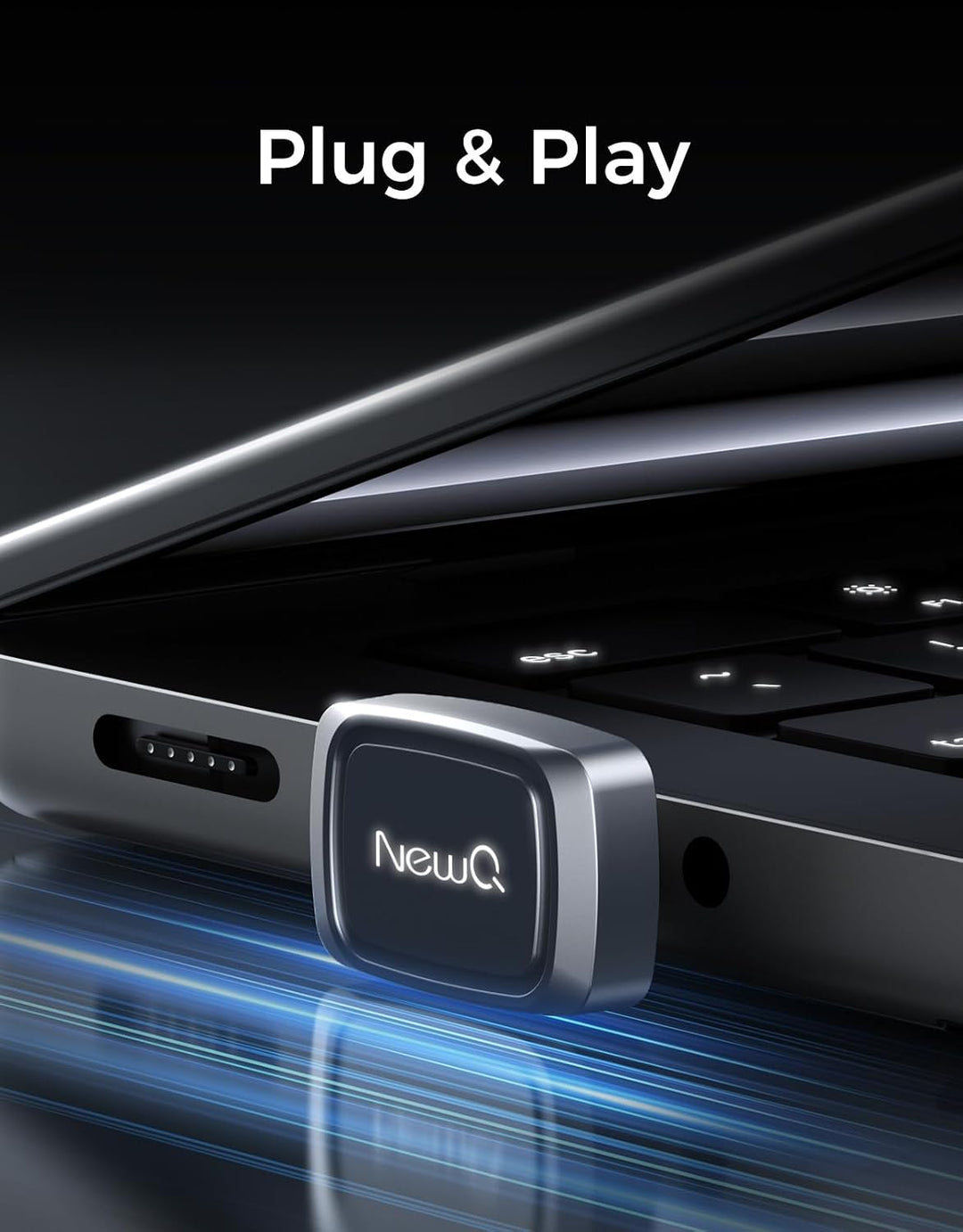 NEWQ USB-C Stick, UFS Speicher, Ultra Kompakter Low-Profile USB-C Speicherstick 450 MB/s Schreibgesc