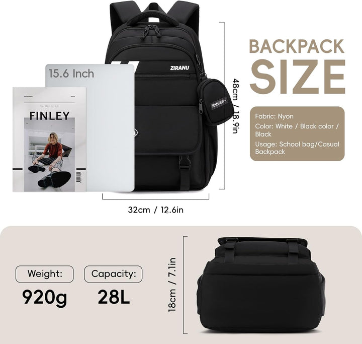 Amythe Schulrucksack Jungen Teenager, Gross Rucksack Schule Lässiger Oberstufe Schulranzen Wasserabw