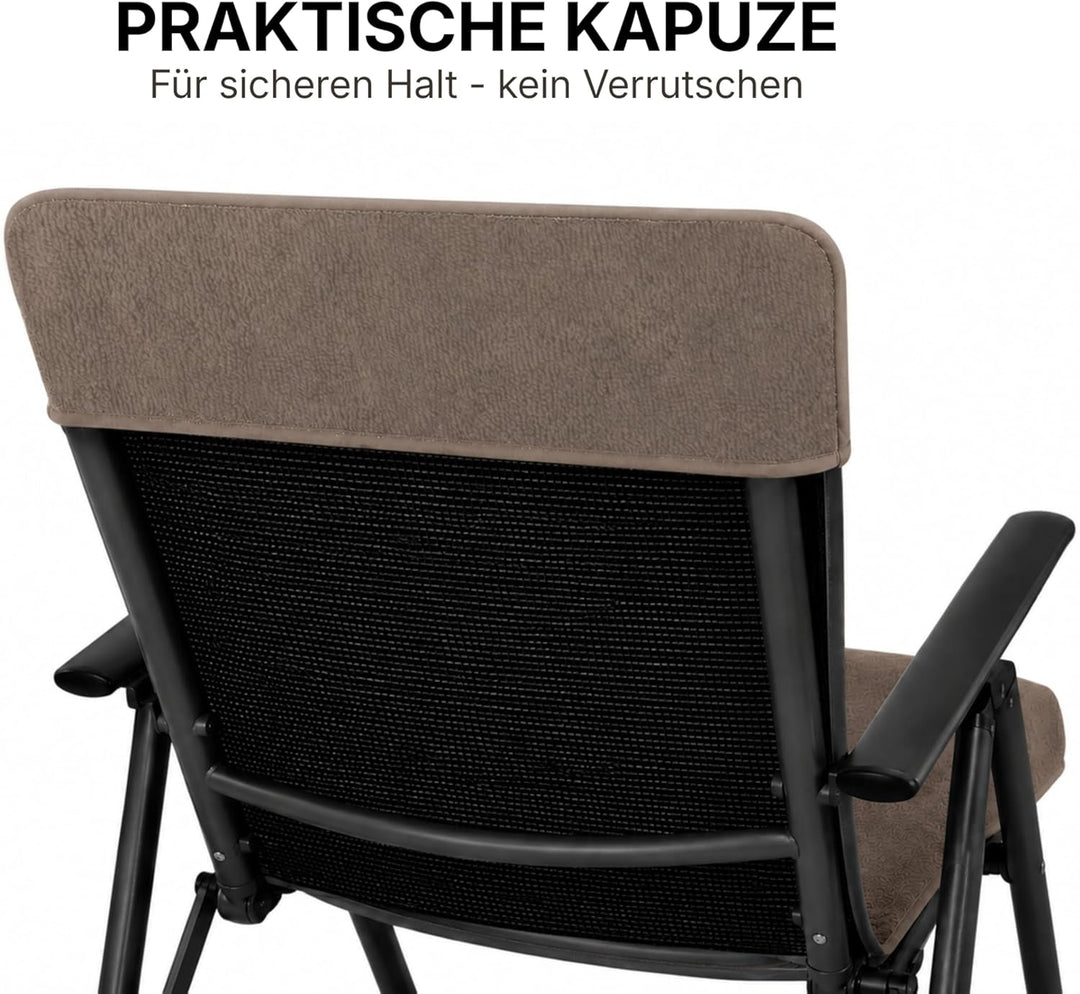 Brandsseller Frottee-Schonbezug für Gart enstuhl und Gartenliege sowie als Strandliegenauflage - aus