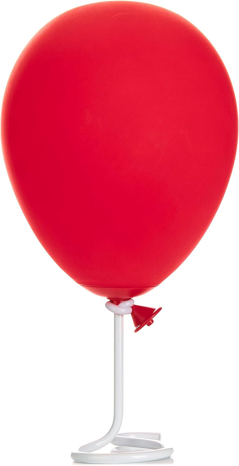 Stephen King Es Tischlampe Luftballon aus Kunststoff, leuchtet in rot.