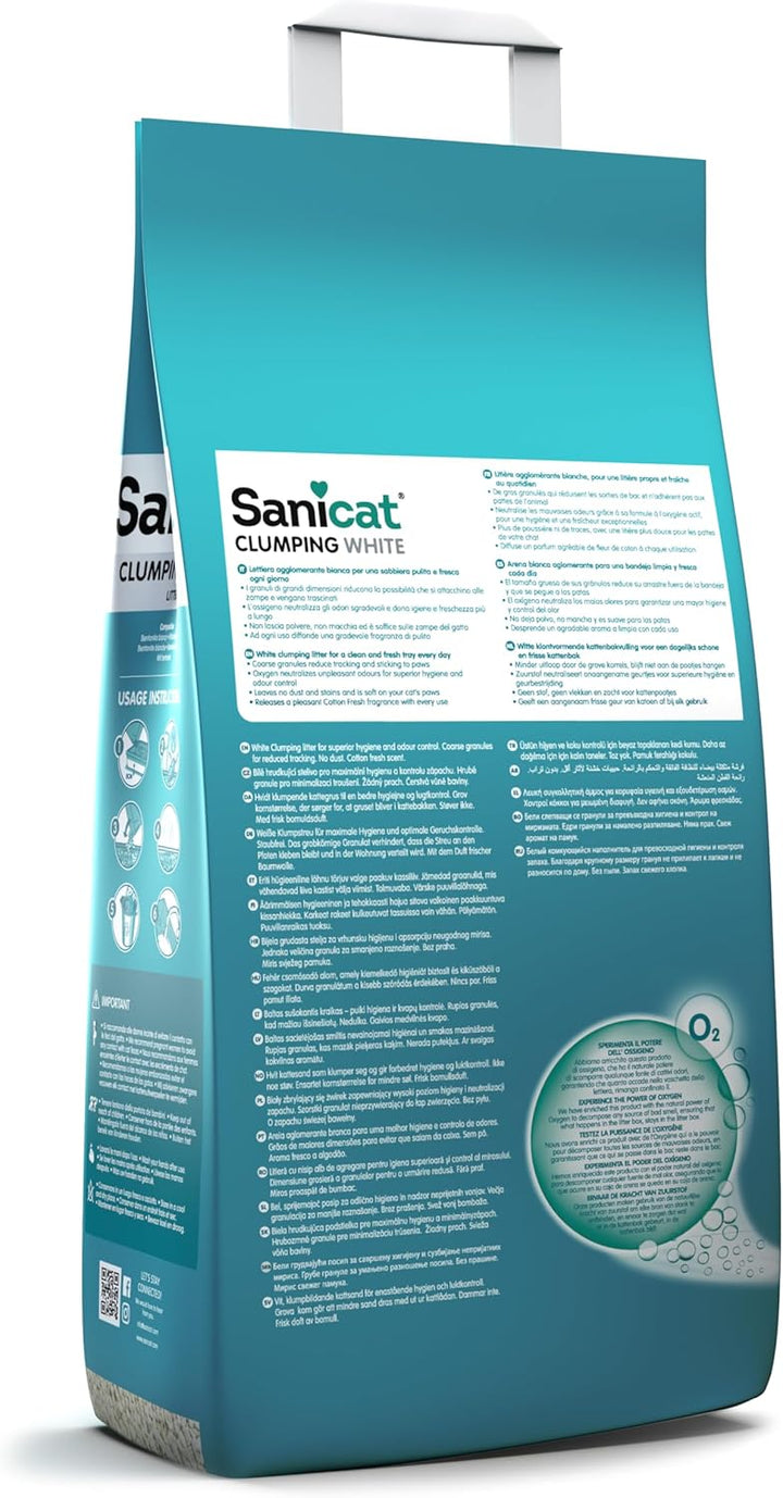 Sanicat Clumping White Katzenstreu 20 L
