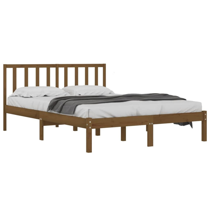 vidaXL Massivholzbett Holzbett Bett Doppelbett Bettgestell Bettrahmen Lattenrost Schlafzimmermöbel S
