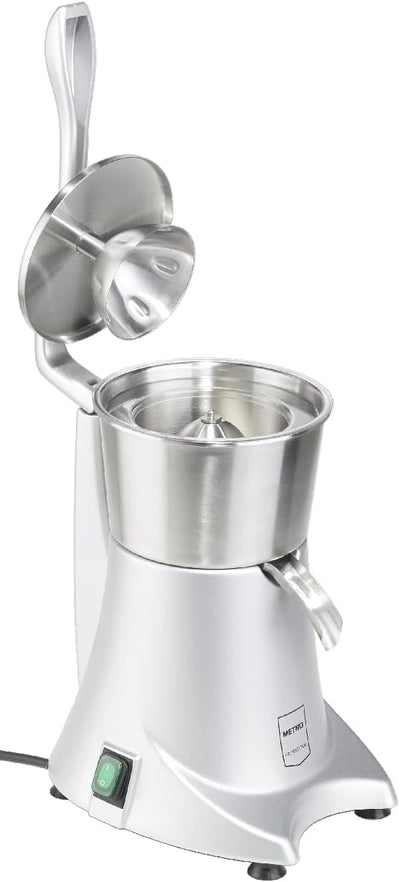 METRO Professional Elektrische Saftpresse GJU2001, 230 W, 200 ml/min, inkl. Kegel, silber