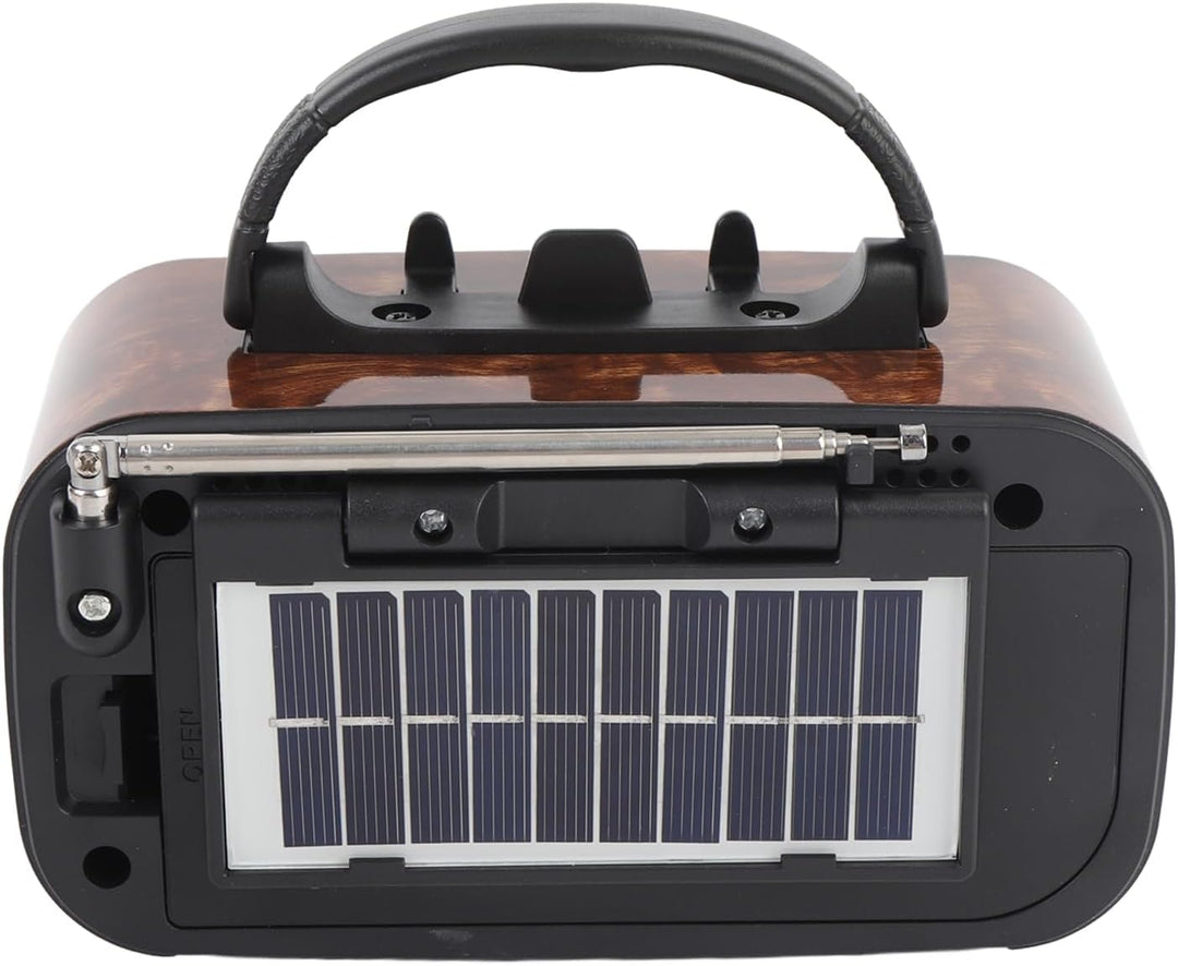 Bluetooth-Retro-Radio, FM-Transistor, Kleiner AM-Transistor, batteriebetriebenes Radio mit oder Sola