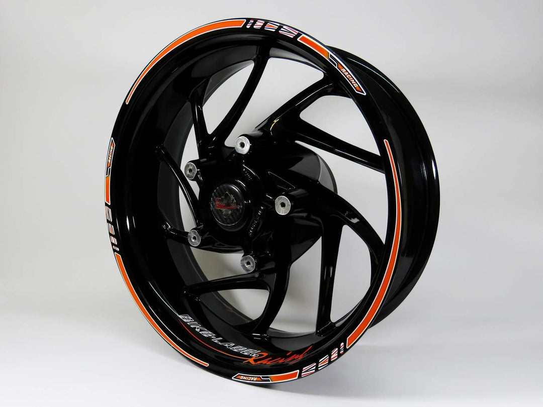 Felgenrand Aufkleber Set Orange Racing kompatibel für KTM 710029