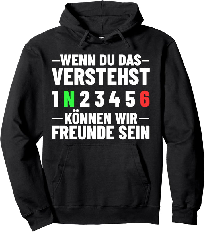 Motorradfahrer Biker Freunde Motorrad Gänge 1N23456 Pullover Hoodie