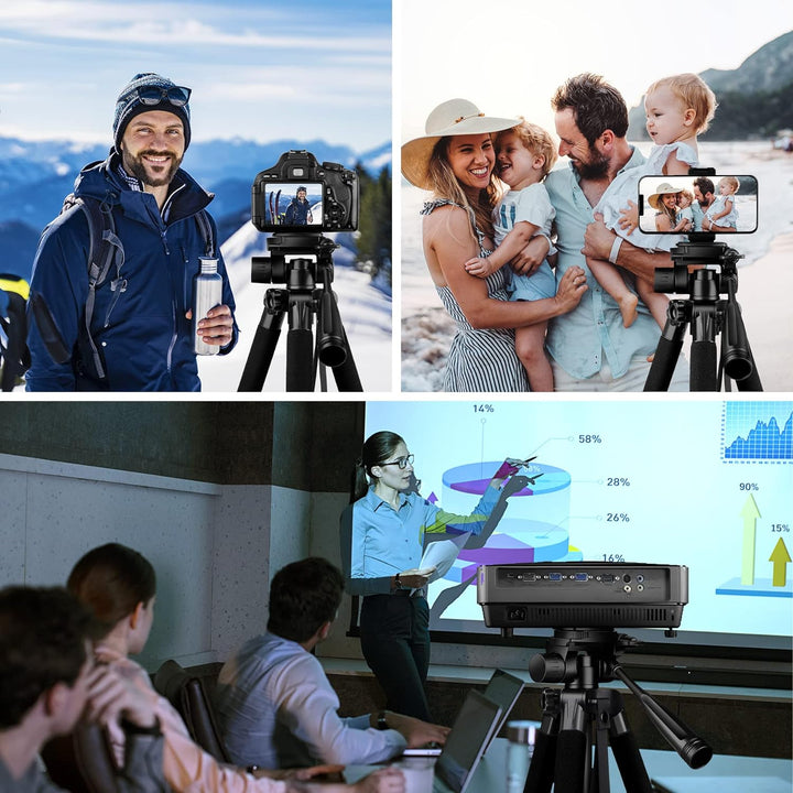 JOILCAN Stativ Kamera 165cm(65in), Aluminium Leichtes Dreibein Stative mit Tragetasche für Canon Nik