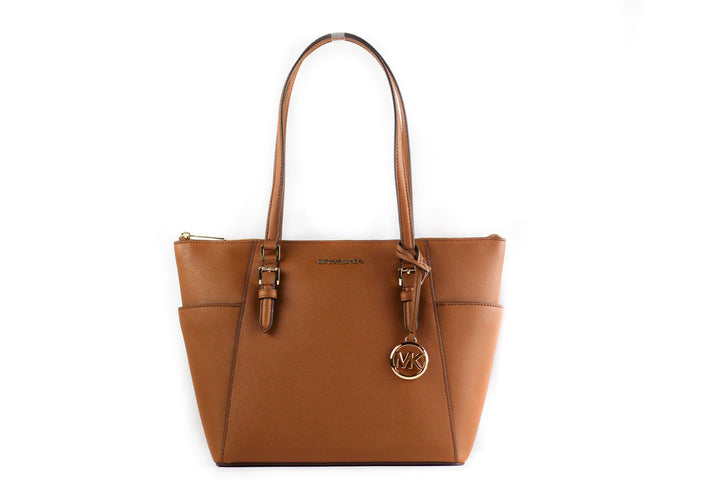 Michael Kors Damen Charlotte Tragetasche Braun, Braun