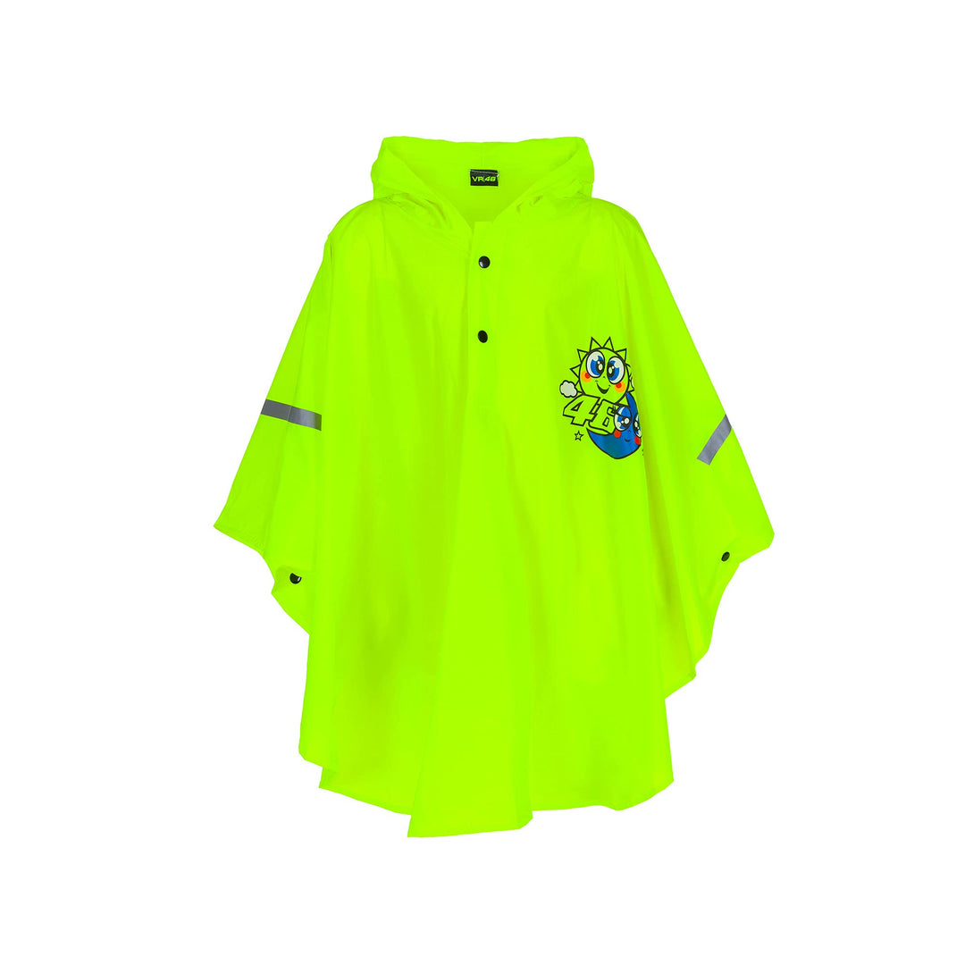 Valentino Rossi Poncho 46,Unisex,One Size,Gelb Einheitsgrösse neongelb, Einheitsgrösse neongelb