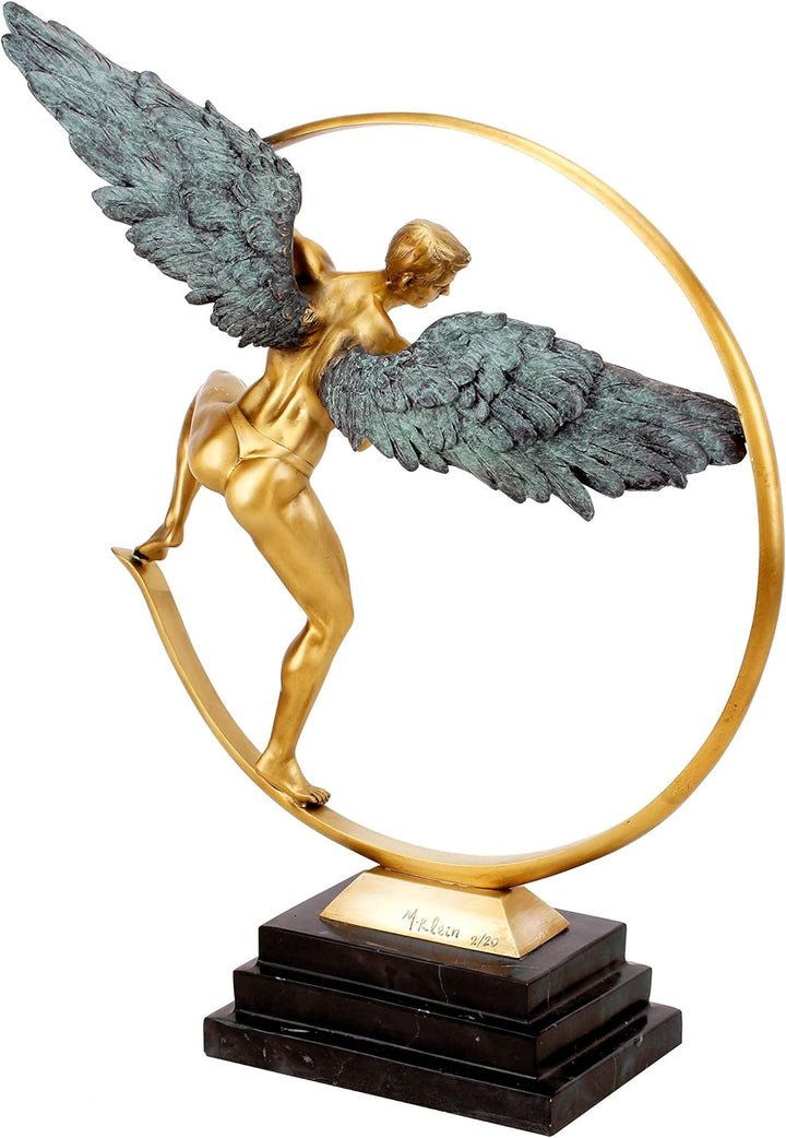 Kunst &amp; Ambiente - Guardian Angel - Limitierte Engelsfigur aus Bronze - Engel - signiert Martin Klei