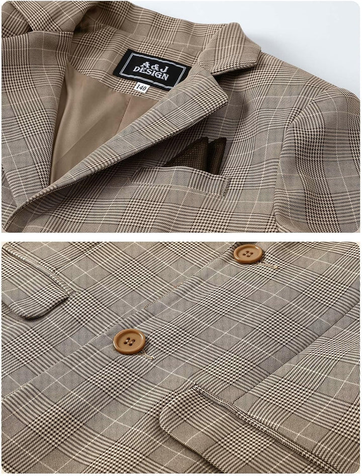 mintgreen Jungen Anzug Blazer 2PCS Gentleman Tuexdo Sätze Blazer + Hose + Fliege 5-12 Jahre 116-122