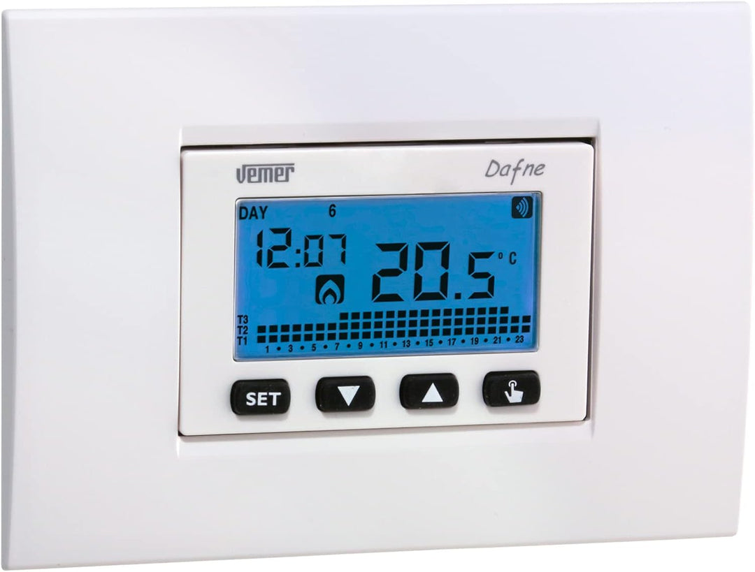 VEMER Ve792200 Dafne WiFi Thermostat, 230 V, Steuerung mit Smartphone über APP verfügbar auf iOS und
