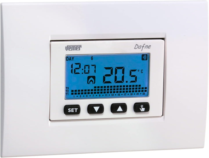 VEMER Ve792200 Dafne WiFi Thermostat, 230 V, Steuerung mit Smartphone über APP verfügbar auf iOS und
