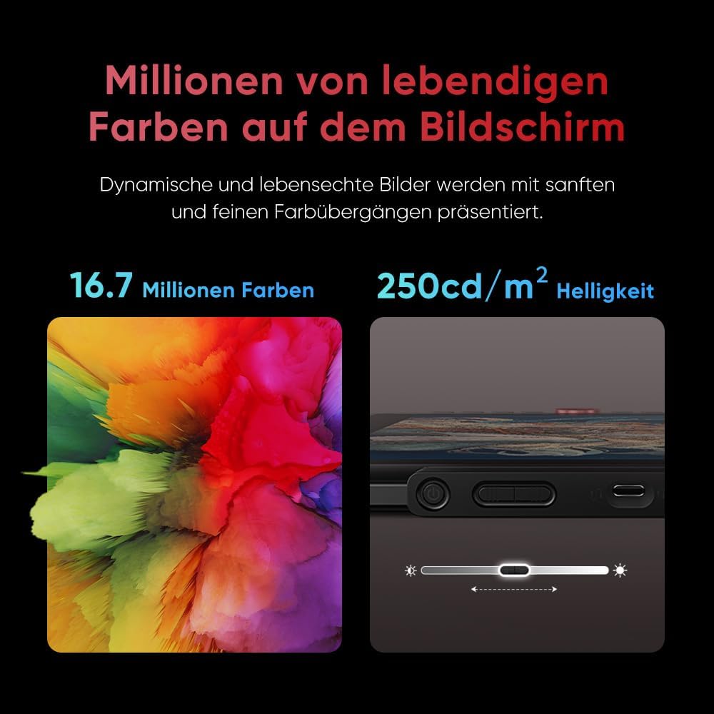 XPPen Artist 15.6 Pro V2 Grafiktablett mit Display, 15,4 Zoll Grafikdisplay mit 16K Druckstufen Stif