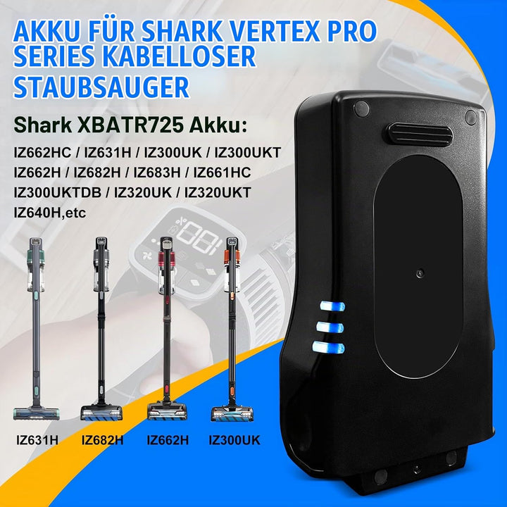 Akku für Shark IZ300EU,IZ300EUT,IZ320EU,IZ320EUT,IZ300EUTDB Serie Kabelloser Akku-Staubsauger, Ersat