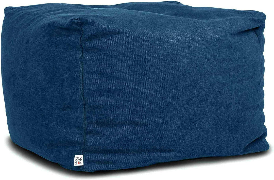 Arketicom Soft Cube, Pouf-Fusshocker, Quadratischer Pouf-Würfel aus Stoff Made in Italy. Design-Pouf