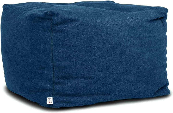 Arketicom Soft Cube, Pouf-Fusshocker, Quadratischer Pouf-Würfel aus Stoff Made in Italy. Design-Pouf